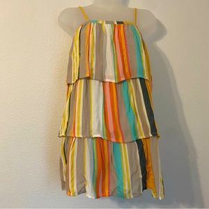 O’neill Womens multi-color Striped sleeveless adjustable strap top size Medium
